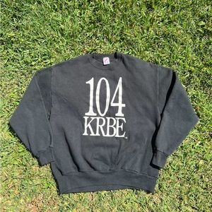 Vintage Houston Texas 104 KRBE Radio Station Sweatshirt Adult L